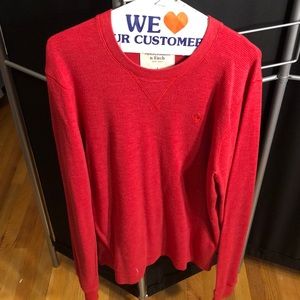 Abercrombie and Fitch red&black long sleeve shirts
